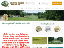 Tablet Screenshot of heritagebluffs.com